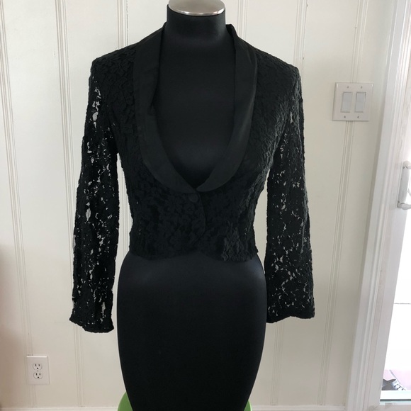 NWOT Chandi & Lia black lace jacket - Picture 1 of 5